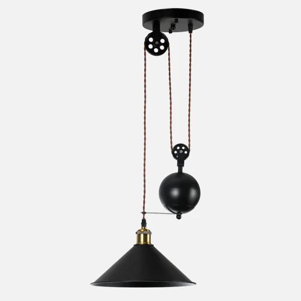 Triguero Pendant 1xe27 Preto Regx29,5d