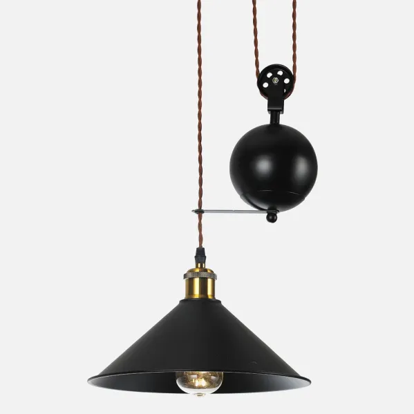 Triguero Pendant 1xe27 Preto Regx29,5d