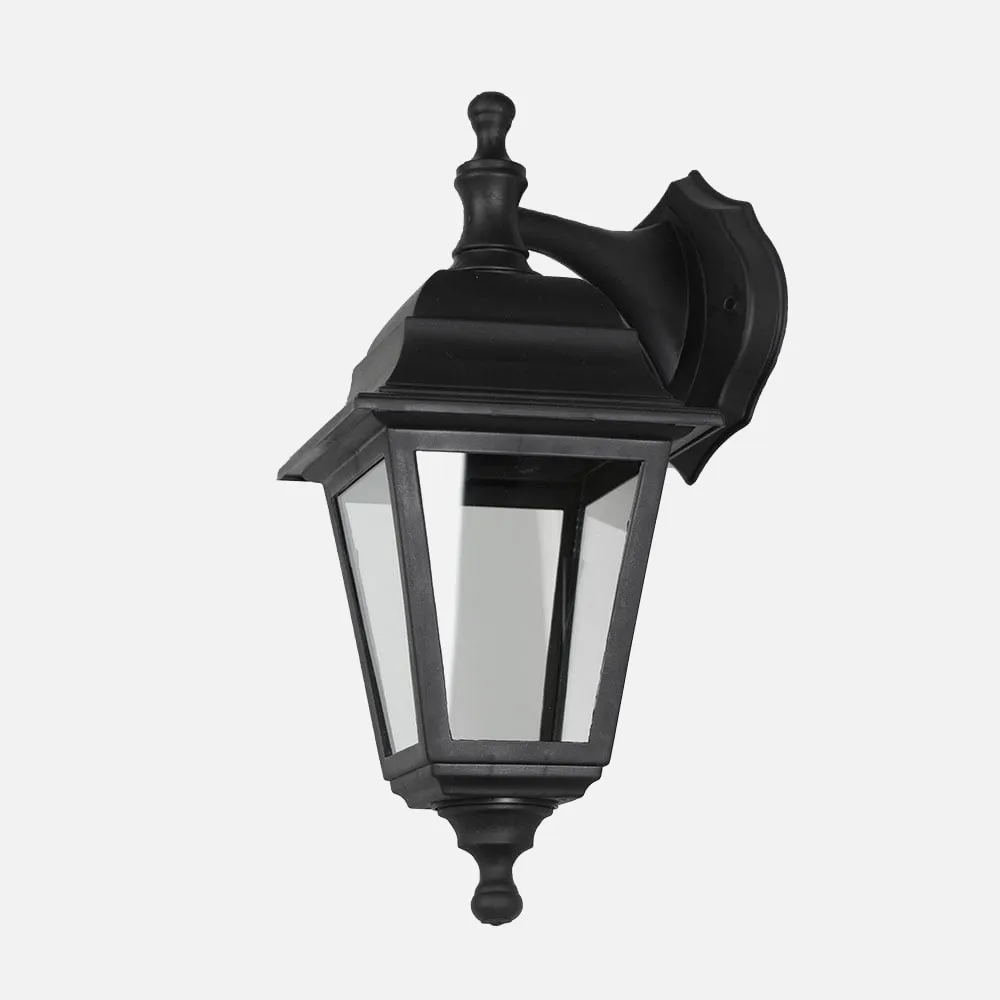Aplique Exterior Albahaca 1xe27 Negro Ip44 Policarbonato 35x15x19,7
