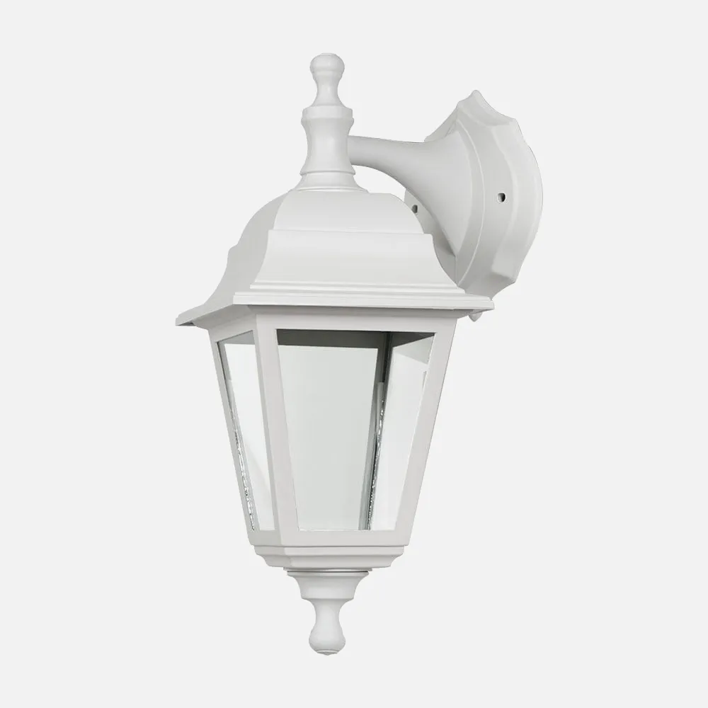 Aplique Exterior Albahaca 1xe27 Blanco Ip44 Policarbonato 35x15x19,7