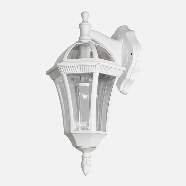 Outdoor wall light Comino 1xe27 White IP44 Polycarbonate 41,1x17x6x23,8 Cm
