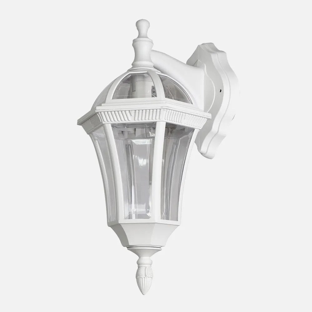 Aplique Exterior Comino 1xe27 Blanco Ip44policarbonato 41,1x17x6x23,8