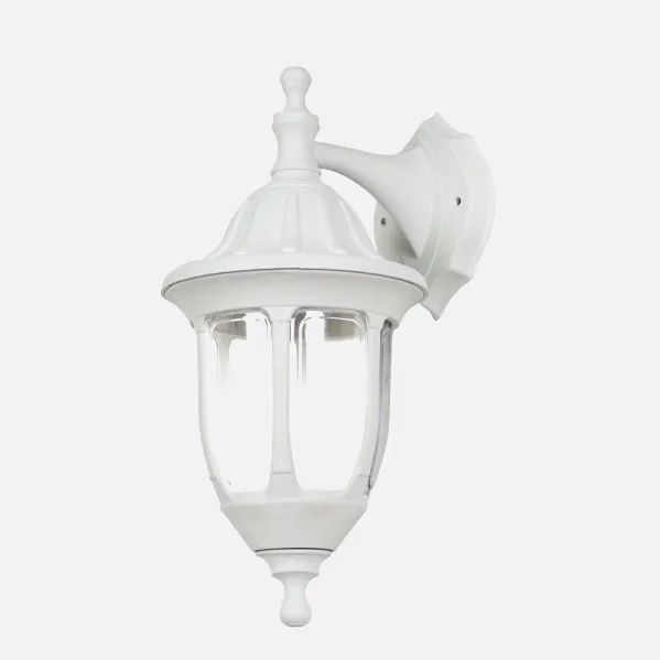 Outdoor Wall Light Angelica 1xe27 White Ip44 Polycarbonate 36,2x16,6x20,5 Cm