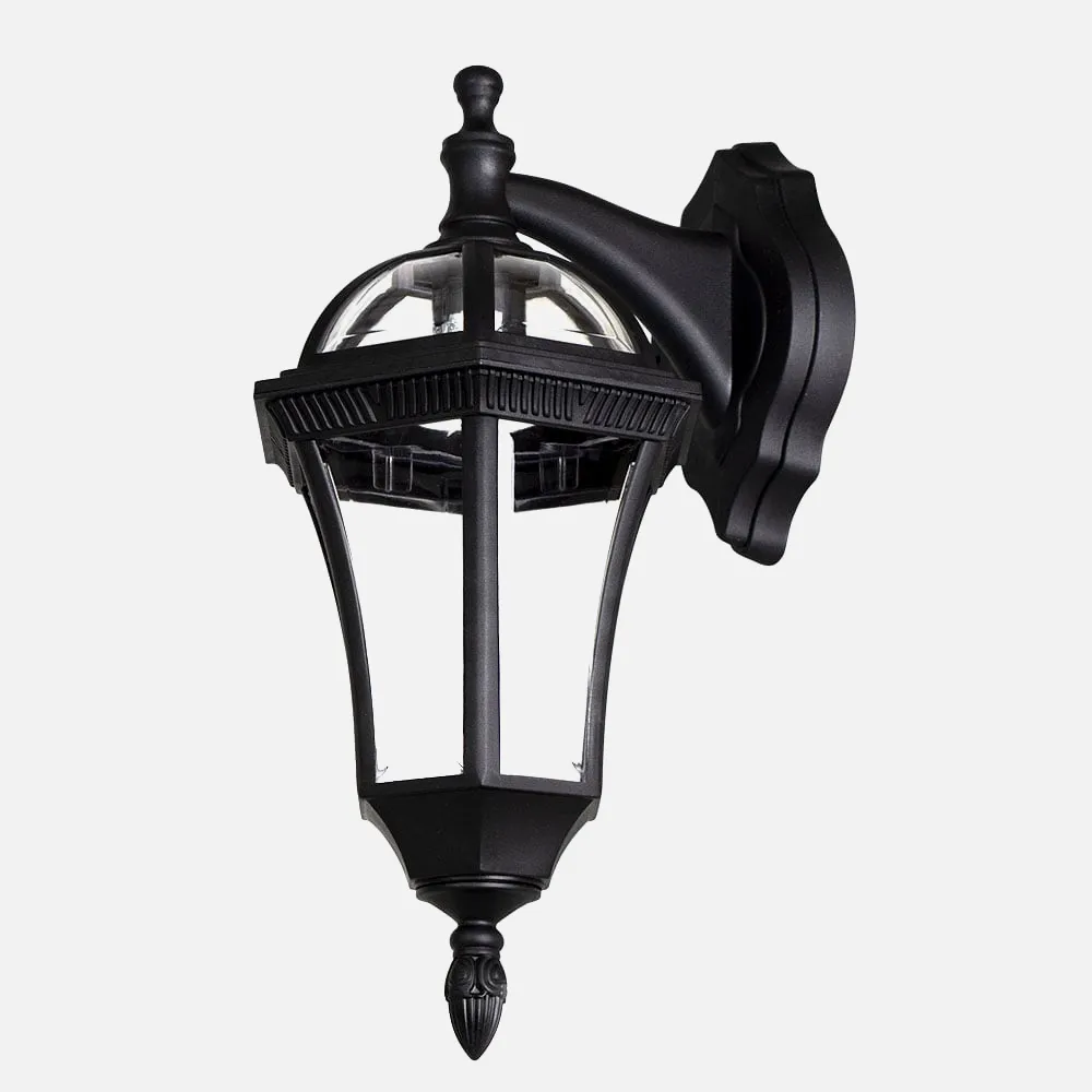 Aplique Exterior Comino 1xe27 Negro Ip44policarbonato 41,1x17x6x23,8
