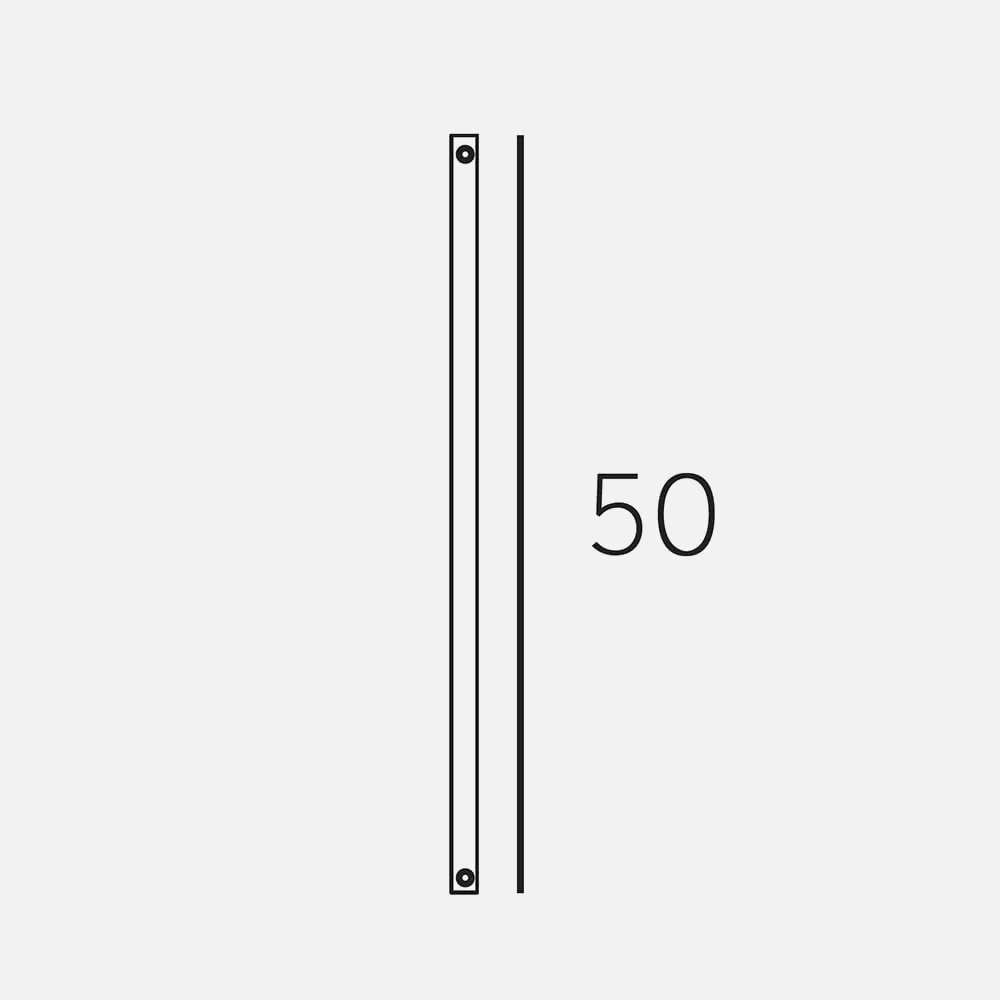 Barra Metal 50cm Niquel (99.50bn) 