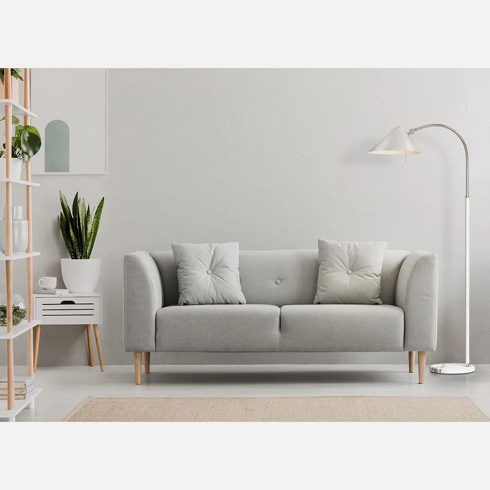 Pie Salon Empire 1xe27 Blanco 167x30x85 Cm