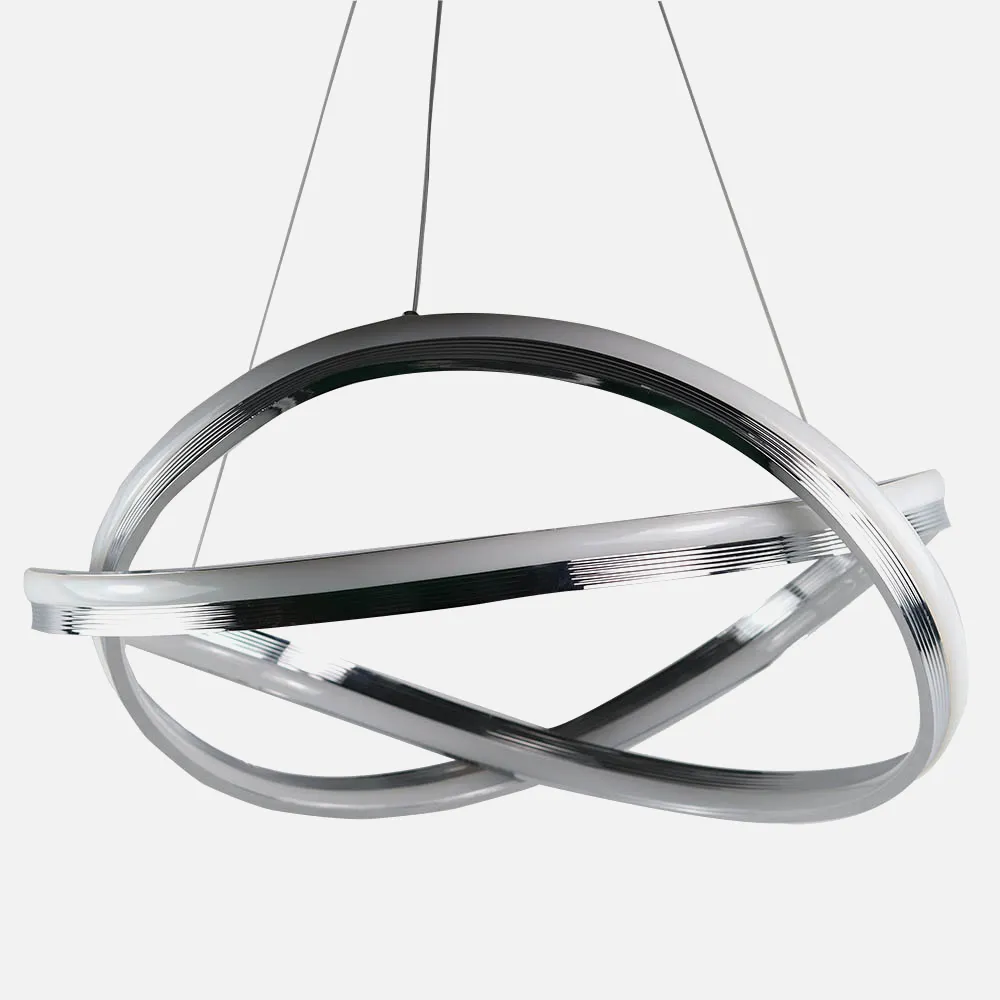 Colgante Nudo 82w 6560lm Cromo Regx51x51 Cm 4000k