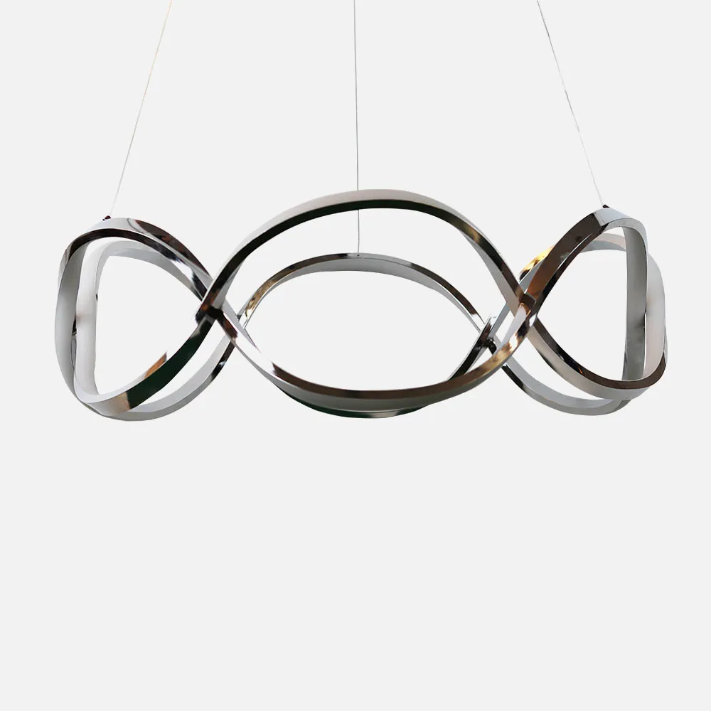 Colgante Nudo 60w 4800lm Cromo Regx55x55 Cm 4000k