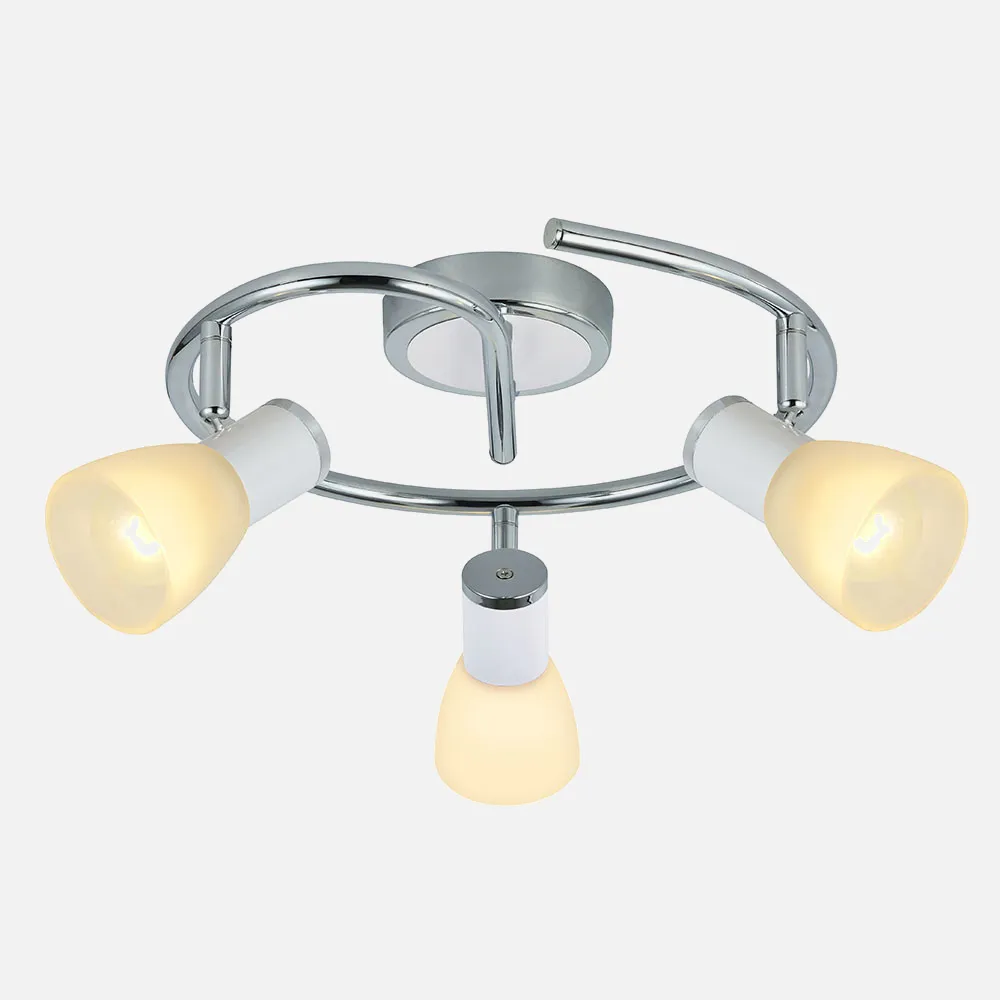 Plafon Cholo Blanco/cromo 40w 3xe14
