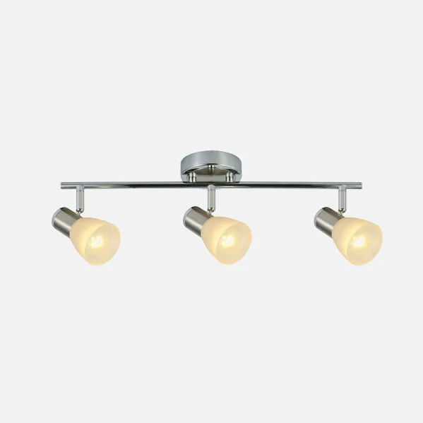 Regleta Cholo 3xe14 Cromo/niquel  16x48,5x10 Cm