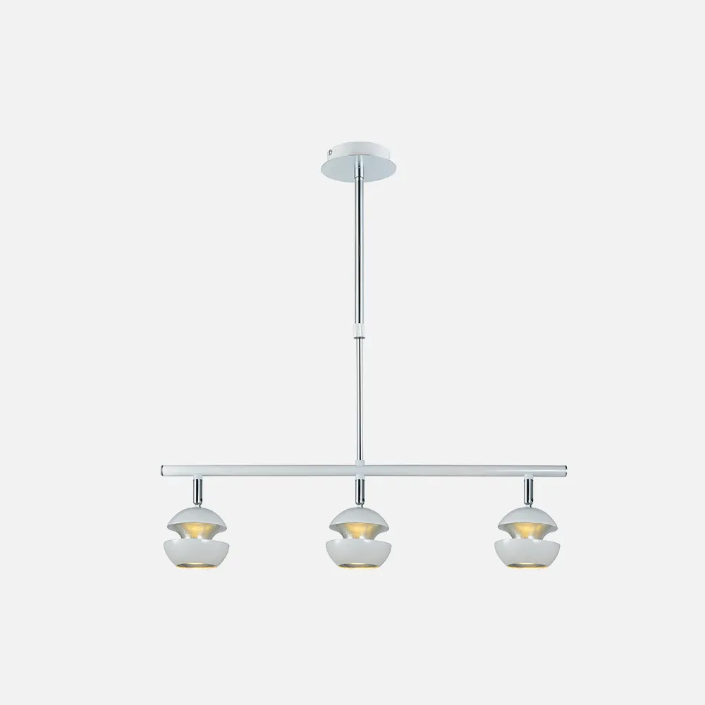 Colgante Beethoven Blanco/plata 3xgu10