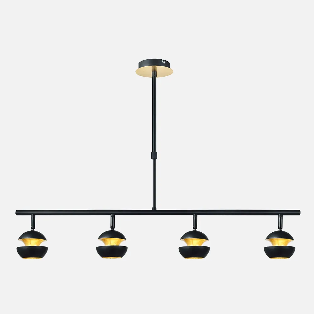 Colgante Beethoven Negro/oro 4xgu10