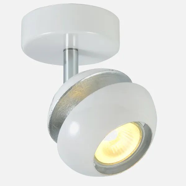 Spotlight Beethoven 1xgu10 White/silver 14x13x8,5 Cm