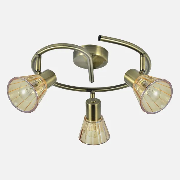 Ceiling light Cooper 3xe14 Leather 16x32x32 Cm