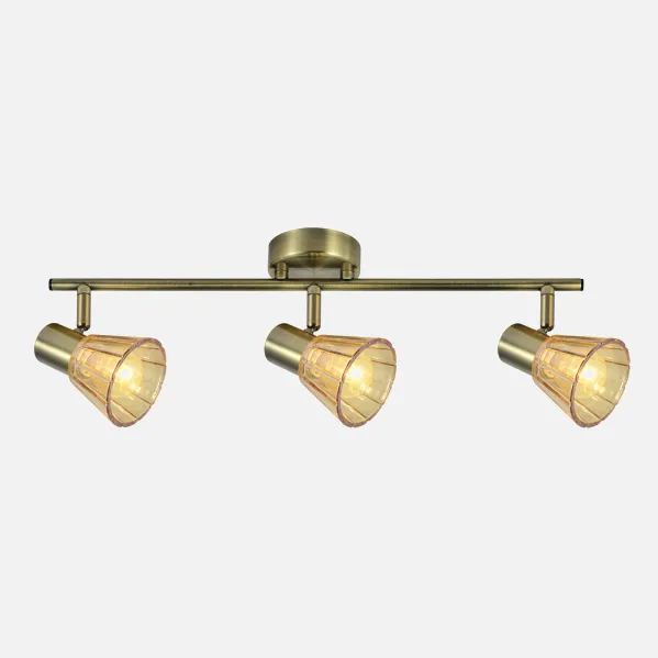Regleta Cooper 3xe14 Cuero 16x48,5x8,5 Cm