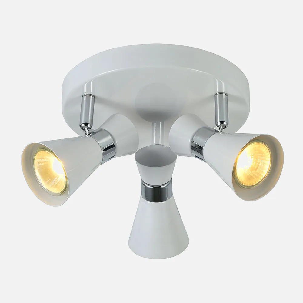 Plafon Maximo Blanco/cromo 35w 3xgu10