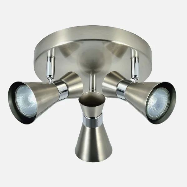 Ceiling light Máximo 3xgu10 Nickel/chrome 13x20x20 Cm