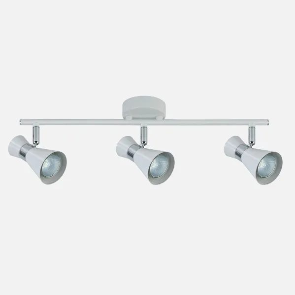 Batten light Máximo 3xgu10 White/chrome 15x48,5x8,5 Cm