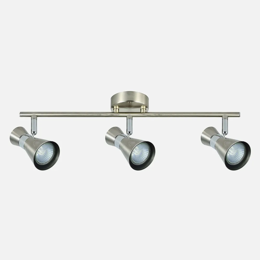 142393003 - Regleta Maximo 3xgu10 Niquel/cromo 15x48,5x8,5 Cm
