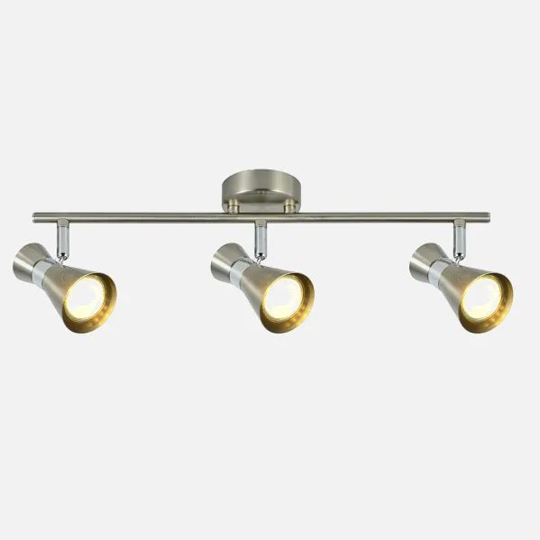 Batten light Máximo 3xgu10 Nickel/chrome 15x48,5x8,5 Cm