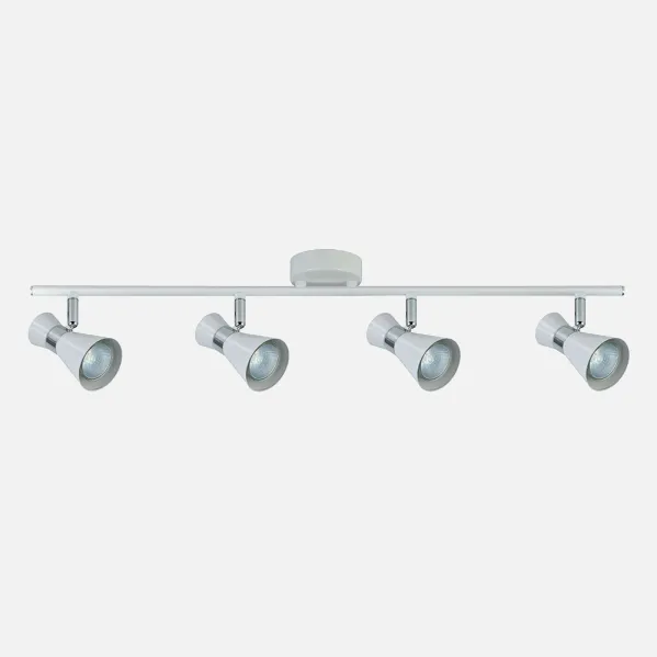 Batten light Máximo 4xgu10 White/chrome 15x69,5x8,5 Cm