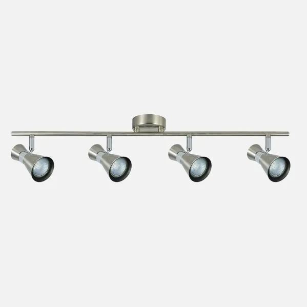 Batten light Máximo 4xgu10 Nickel/chrome 15x69,5x8,5 Cm