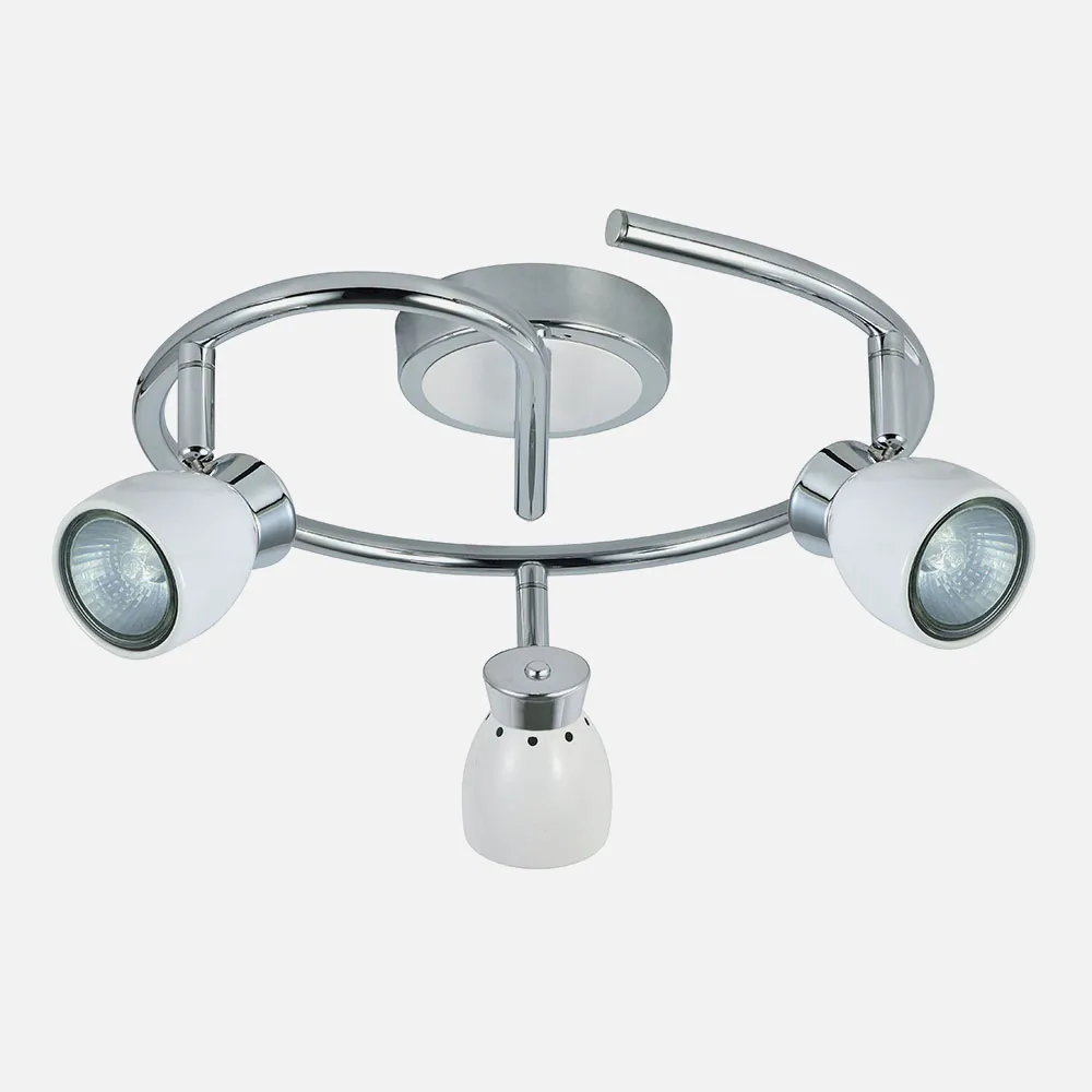 Plafon Chacho Blanco  3xgu10 15x41d