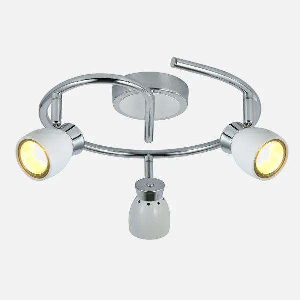 Plafon Chacho 3xgu10 Blanco 14x30x30 Cm