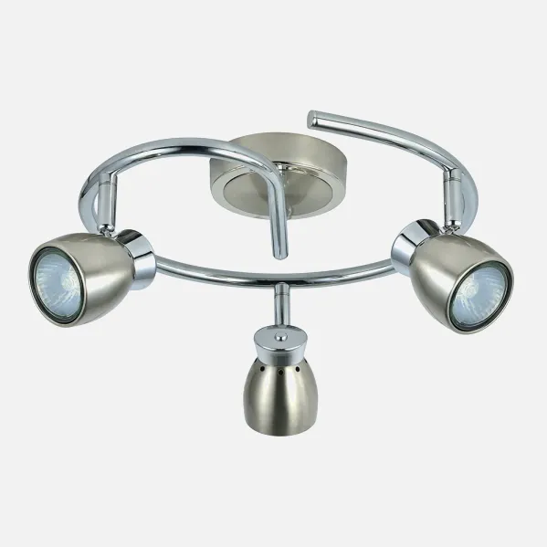 Ceiling light Chacho 3xgu10 Nickel 14x30x30 Cm