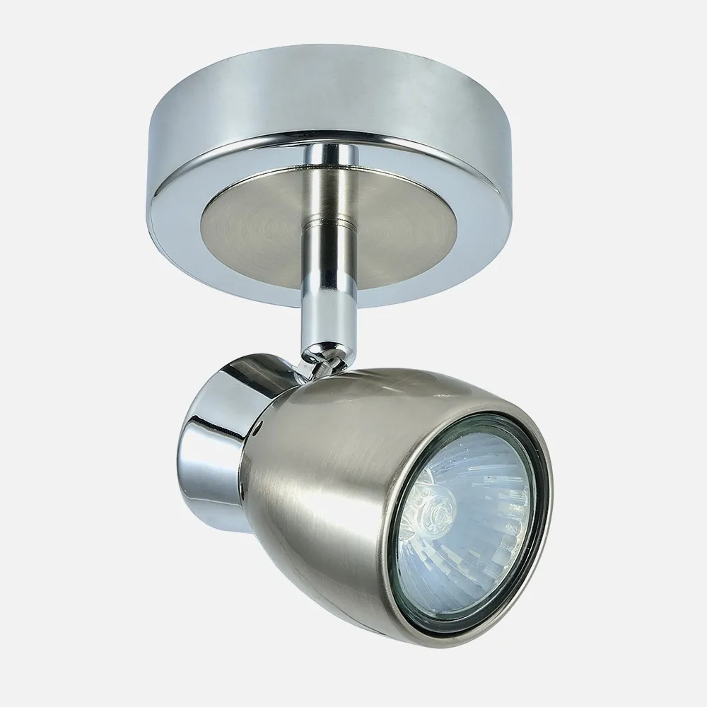 142481003 - Spotlight Chacho 1xgu10 Nickel 14x12x8,5 Cm