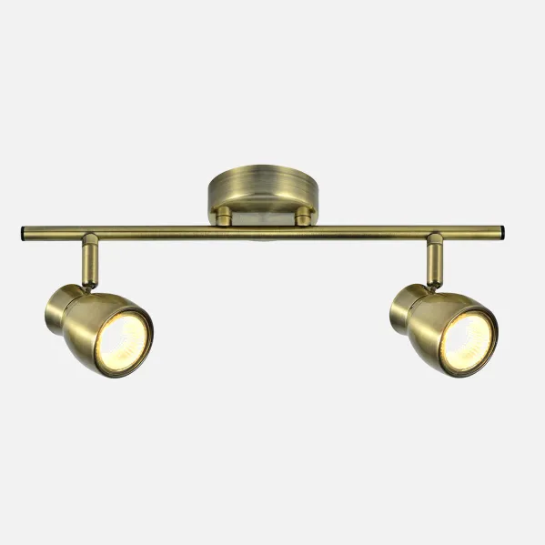 Batten light Chacho 2xgu10 Leather 14x36,5x8,5 Cm