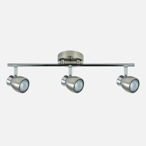 Batten light Chacho 3xgu10 Nickel 14x48,5x10 Cm