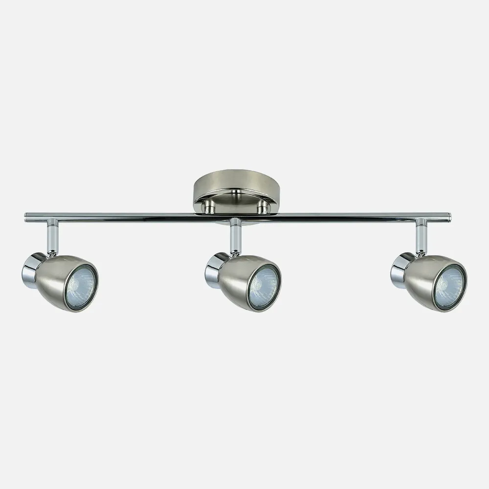Regleta Chacho Niquel  3xgu10 15x48,5