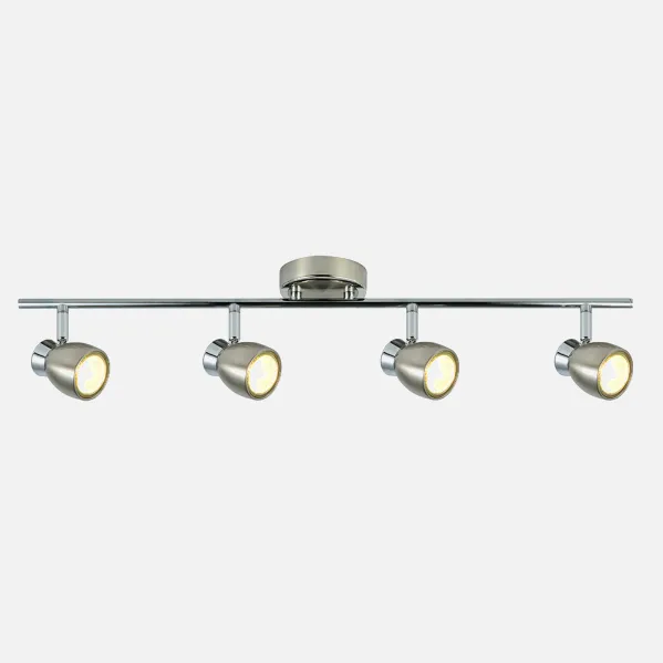 Batten light Chacho 4xgu10 Nickel 14x69,5x10 Cm