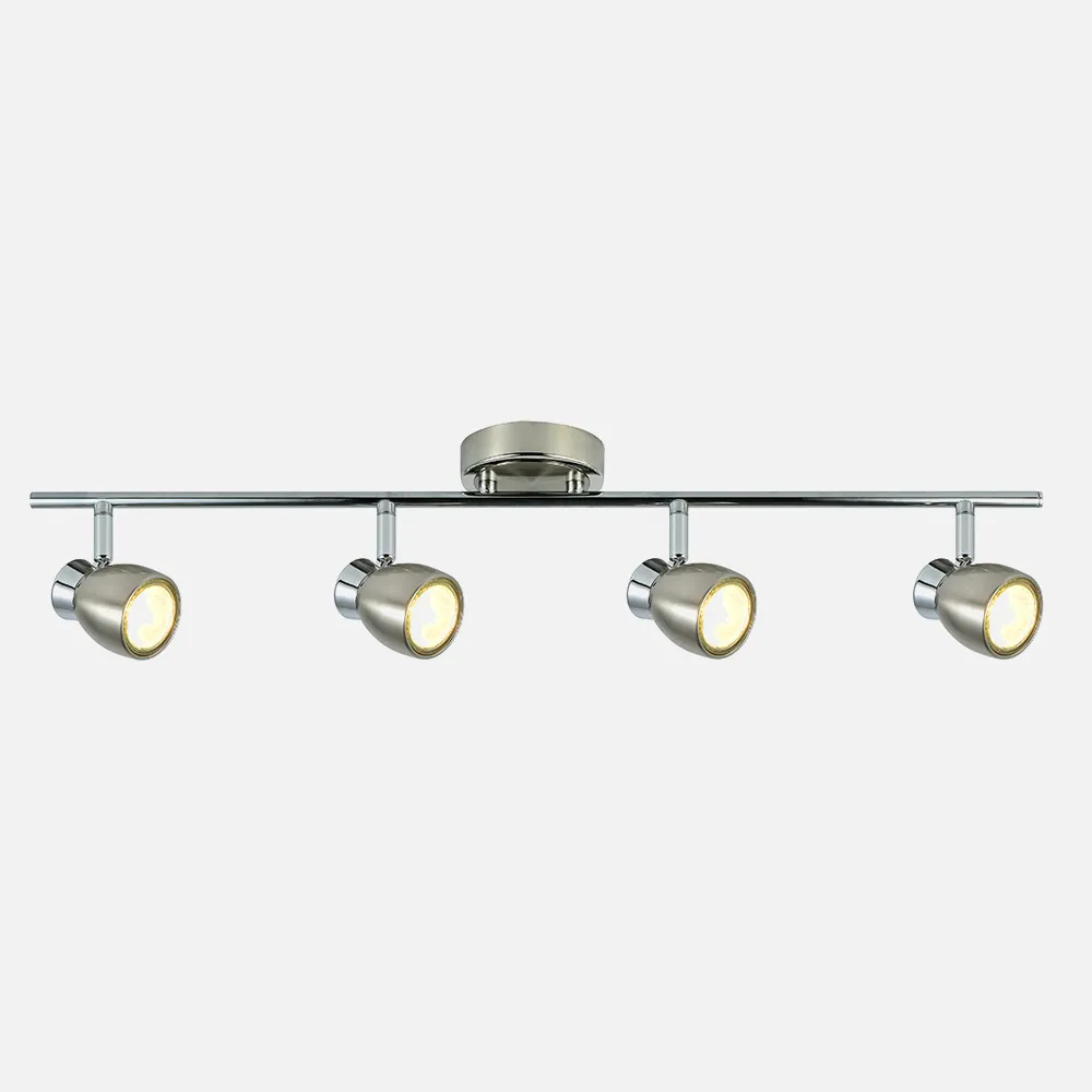 Regleta Chacho Niquel  4xgu10 15x69,5