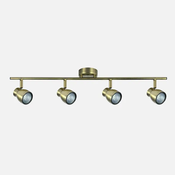 Batten light Chacho 4xgu10 Leather 14x69,5x8,5 Cm