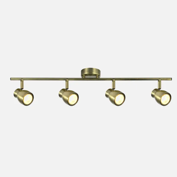 Batten light Chacho 4xgu10 Leather 14x69,5x8,5 Cm