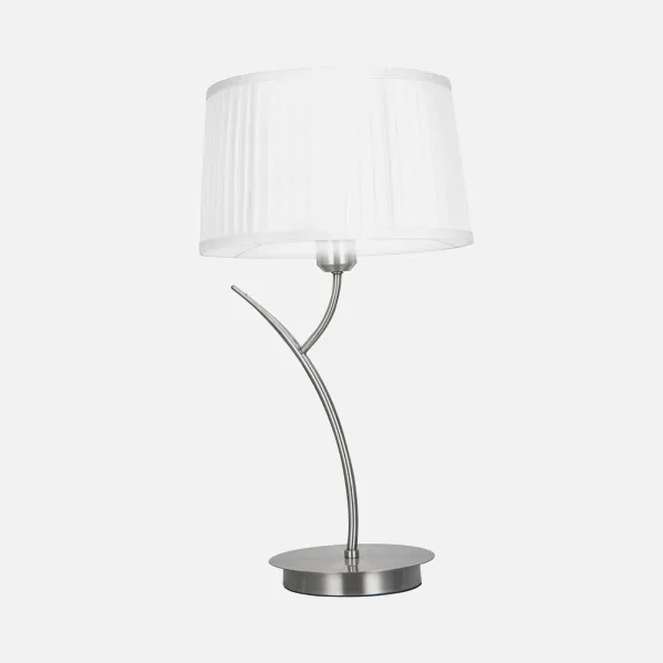 Table lamp Magni 1xe27 Chrome C/pant.white 53x30x30 Cm