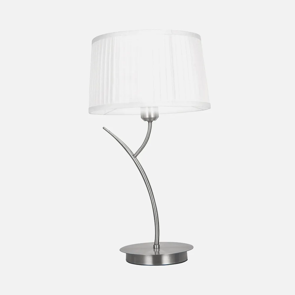 Sobremesa Magni 1xe27 Cromo C/pant.blanca 53x30d