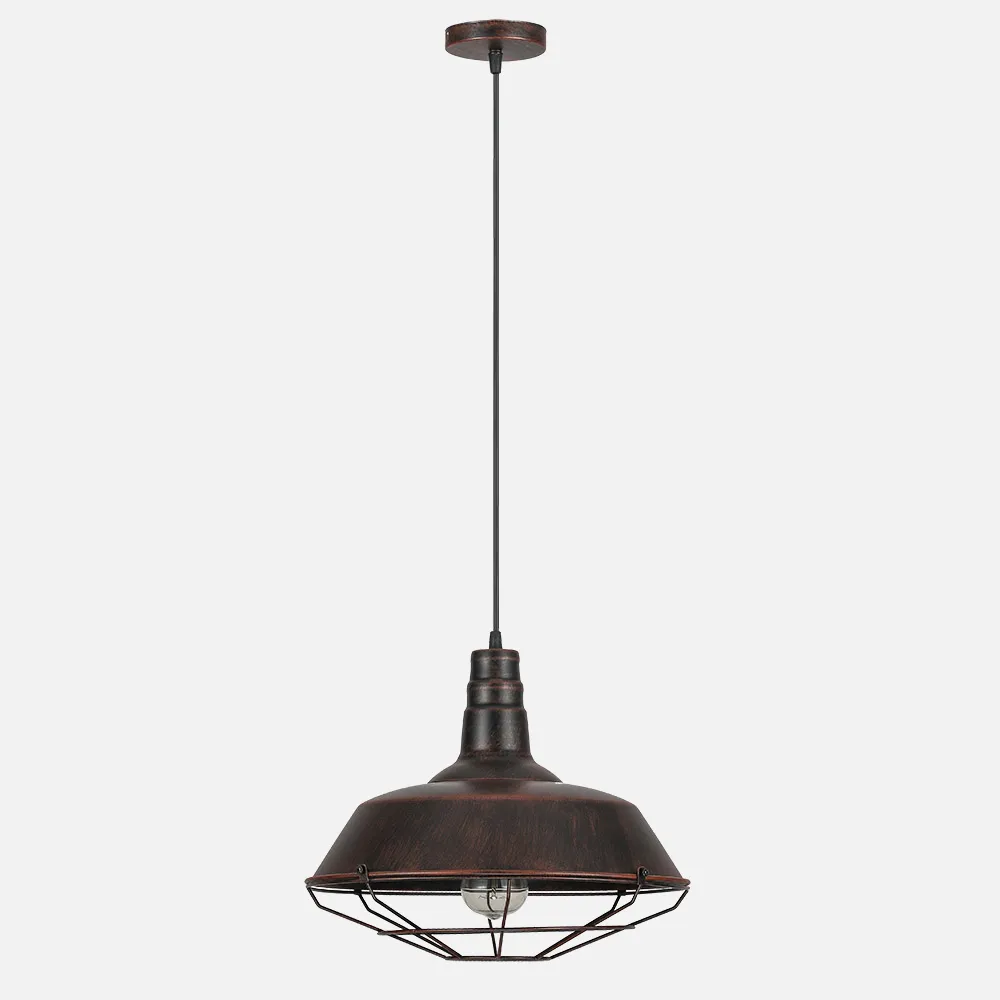 132591002 - Colgante Flamenco 1xe27 Marron Oxido Regx36x36 Cm