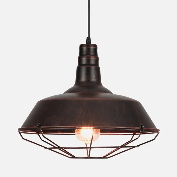 Flamenco Pendant 1xe27 Rust Brown Regx36x36 Cm
