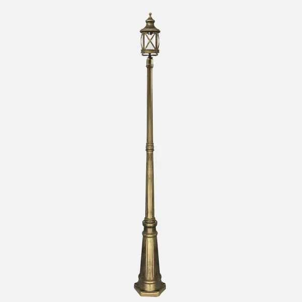 Street lamp Outdoor Orquidea 1l Gold 230x23x23 Cm