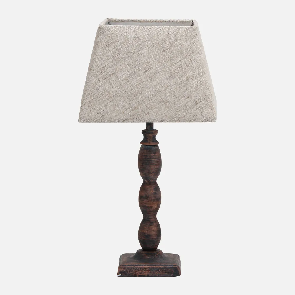 Sobremesa Gurami 1xe27 Marron Rustico 39x20x20 Cm