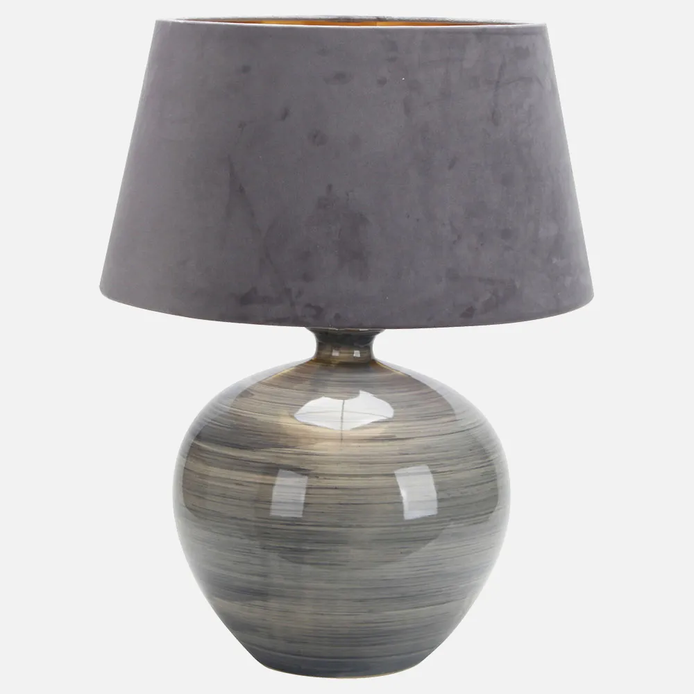 Sobremesa Betta 1xe27 Gris Brillo 58x45x45 Cm