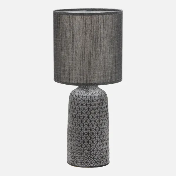 Lâmpada de Mesa Tilápia 1xe27 Cinzento 45x20x20 Cm