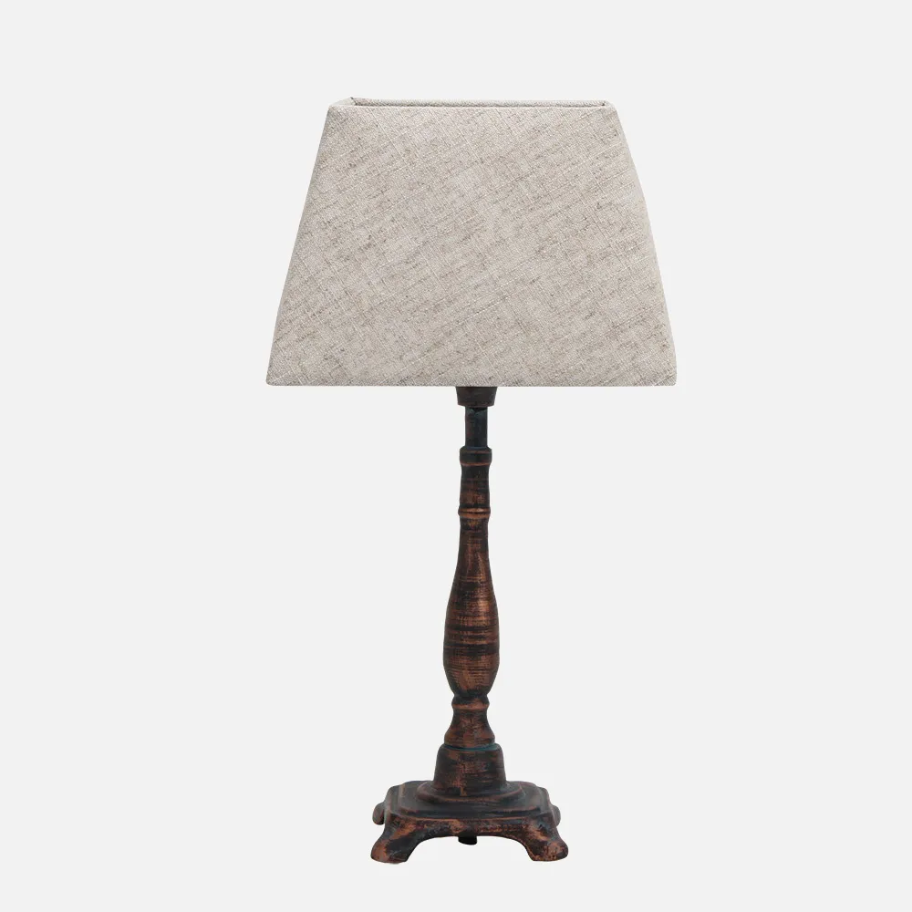 Producto Sobremesa Ciclido 1xe27 Marron Rustico 38x20x20 Cm