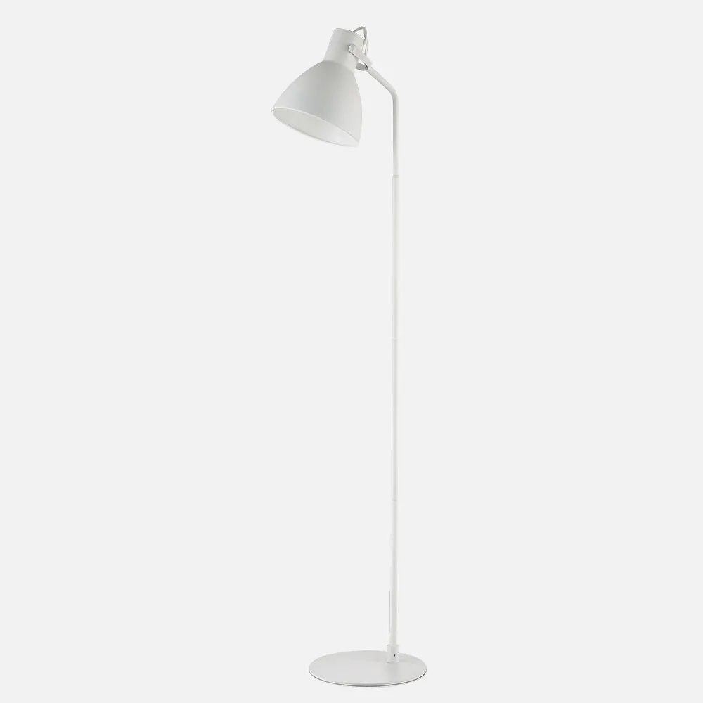 Pie De Salon Epsilon 1xe27 Blanco 165x35x35 Cm