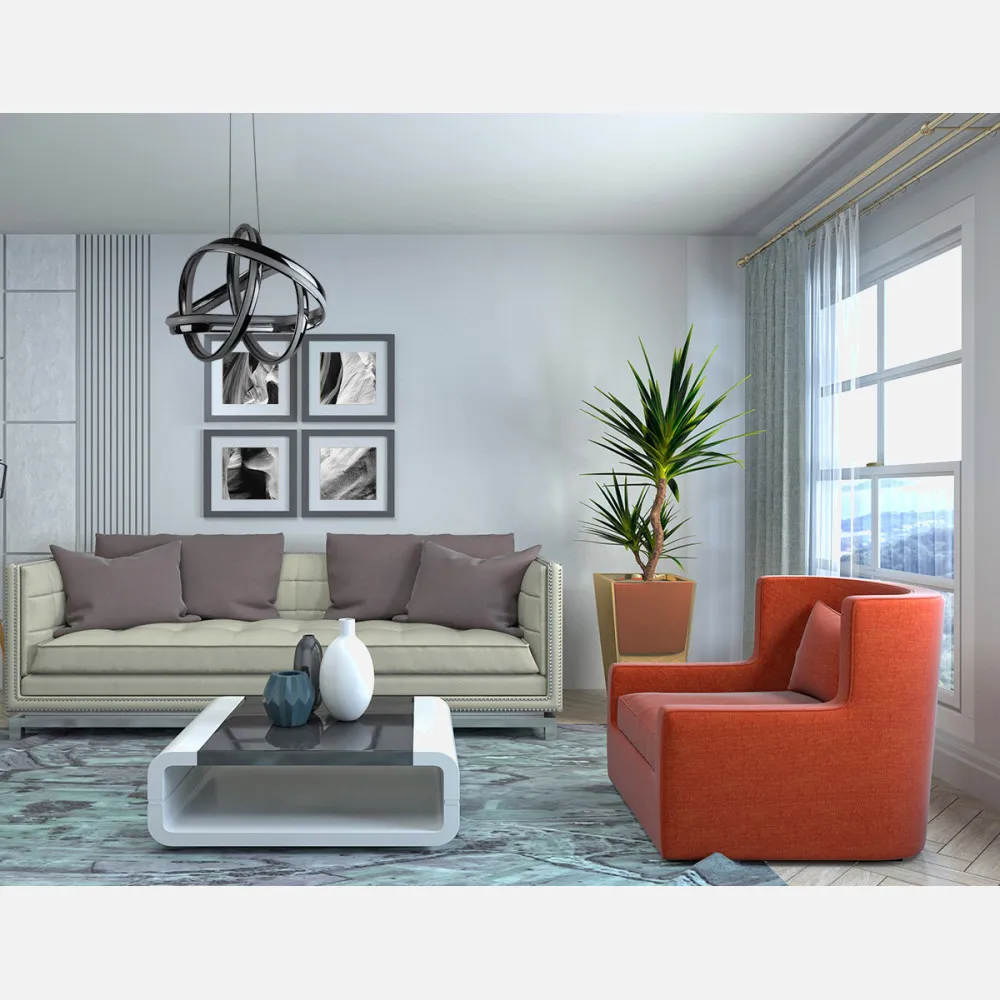 Colgante Nudo 56w 4480lm Cromo Regx48x40 Cm 4000k