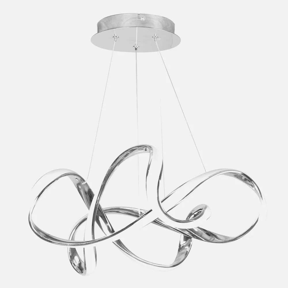 Colgante Nudo 45w 3600lm Cromo Regx50x50 Cm 4000k