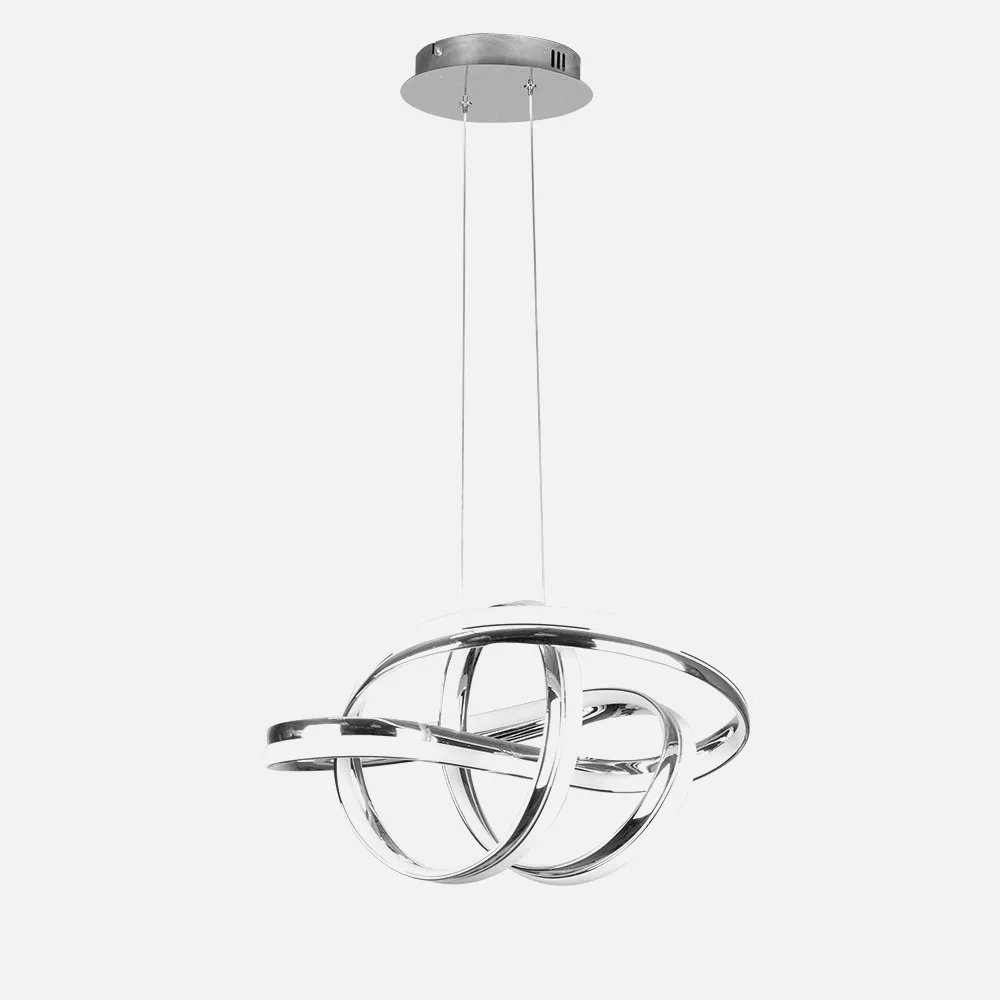 Colgante Nudo 56w 4480lm Cromo Regx48x40 Cm 4000k